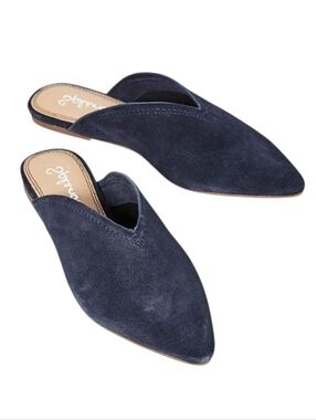 Splendid Hanford Suede Slip-On Mules Women's Size 9.5 Coastal Minimalist Preppy